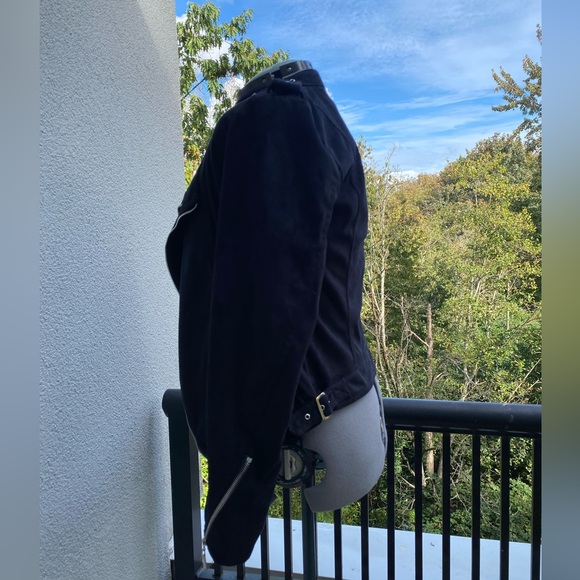 Vegan Suede Moto Jacket - Picture 4 of 11
